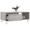 vidaXL Coffee Table Grey Sonoma Engineered wood, Metal 35.4x19.7x14.4 in