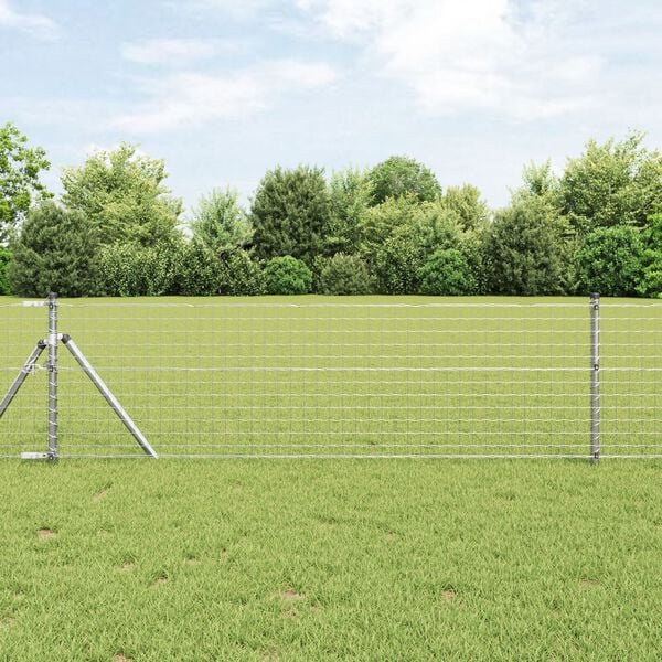 vidaXL Fence Post 26 pcs Grey 1.26 x 1.26 x 47.24 in