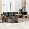vidaXL Garden Sofa Set Grey