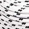 vidaXL Braided Boat Rope White 0.31 "x328.1 ' Polyester