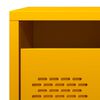 vidaXL Bedside Cabinet Mustard Yellow Cold-rolled Steel Compact