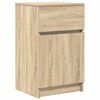 vidaXL Bedside Cabinet Sonoma Oak Engineered Wood Medium Reversible
