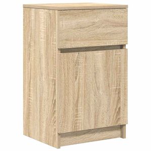 vidaXL Bedside Cabinet Sonoma Oak Engineered Wood Medium Reversible