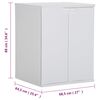 vidaXL Washing Machine Cabinet White PVC Medium Noise-Reducing