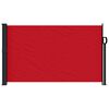 vidaXL Retractable Side Awning Red 100% polyester with PU coating