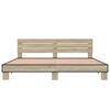 vidaXL Bed Frame Sonoma oak Engineered wood Super King Modern