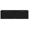 vidaXL Wall Cabinet Black Oak 26.77 x 11.81 x 7.87 in Engineered Wood