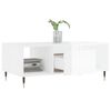 vidaXL Coffee Table High gloss white Engineered wood, metal Medium