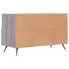 vidaXL TV Cabinet Grey Sonoma Engineered Wood, Iron Standard TV Cabinet