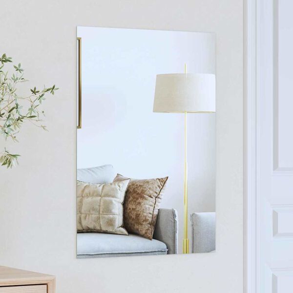 vidaXL Wall Mirror Rectangular 27.56 x 19.69 in Tempered Glass