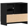 vidaXL Sink Cabinet Black Oak Engineered Wood Medium Sink Cabinet