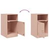vidaXL Bedside Cabinet Set of 2 Pink Cold-rolled steel Bedside Cabinet
