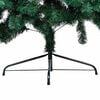 vidaXL Artificial Half Pre-lit Christmas Tree with Ball Set Green 47.2"