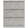 vidaXL Sideboard Concrete Gray 23.6"x13.8"x29.9" Engineered Wood