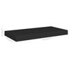 vidaXL Floating Wall Shelves 2 pcs Black 19.7"x9.1"x1.5" MDF