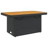 vidaXL Garden Table Black and Brown