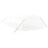 vidaXL Greenhouse White Polyethylene (PE), Galvanized steel Large