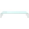 vidaXL TV Stand Green Tempered Glass Sleek TV Stand Rectangular