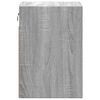 vidaXL Wall-mounted Bedside Cabinet Gray Sonoma Engineered Wood Compact