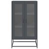 vidaXL Highboard Anthracite Cold-rolled steel 26.8x15.4x48.4 in