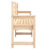 vidaXL Garden Bench Natural (untreated) Solid pine wood Standard Size