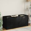 vidaXL Storage Box Black Non-woven fabric, Iron Medium Storage Box