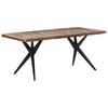 vidaXL Dining Table Mixed color Solid reclaimed wood 70.9x35.4x29.9 in