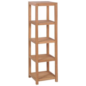 vidaXL Storage Rack Natural Teak Solid Teak Wood Tall Storage Rack