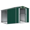 vidaXL Garden Shed Green Galvanized Steel Large Garden Shed