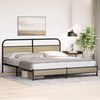 vidaXL Bed Frame Sonoma oak Steel Full Durable Bed Frame Rectangular