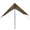 vidaXL Camping Tarp Brown 181.9x120.5x83.1" Waterproof