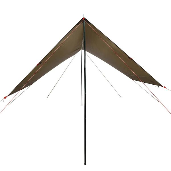 vidaXL Camping Tarp Brown 181.9x120.5x83.1" Waterproof