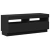 vidaXL TV Cabinet Black Engineered wood 39.4 in x 13.8 in x 15.7 in