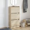 vidaXL Shoe Cabinet Sonoma Oak Engineered Wood Slim Shoe Cabinet