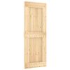 vidaXL Sliding Door with Hardware Set 31.5x82.7" Solid Wood Pine