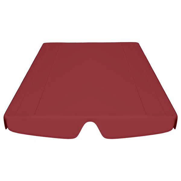vidaXL Replacement Canopy for Garden Swing Wine Red 59.1"/51.2"x41.3"/27.6"