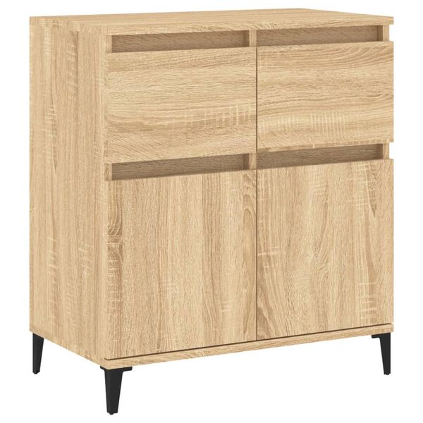 vidaXL Sideboard Sonoma oak Engineered wood, metal