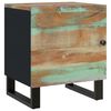 vidaXL Bedside Cabinet Brown, Black Solid reclaimed wood, iron