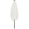 vidaXL Garden Parasol White Powder-coated steel and polyester Large
