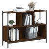 vidaXL Bookcase Brown oak Engineered Wood Medium Bookcase Rectangular