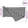 vidaXL Privacy Net Anthracite and White 3.9x32.8' HDPE 0.82 oz/ft²