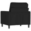 vidaXL Sofa Chair Black Velvet (100% polyester), Metal Single