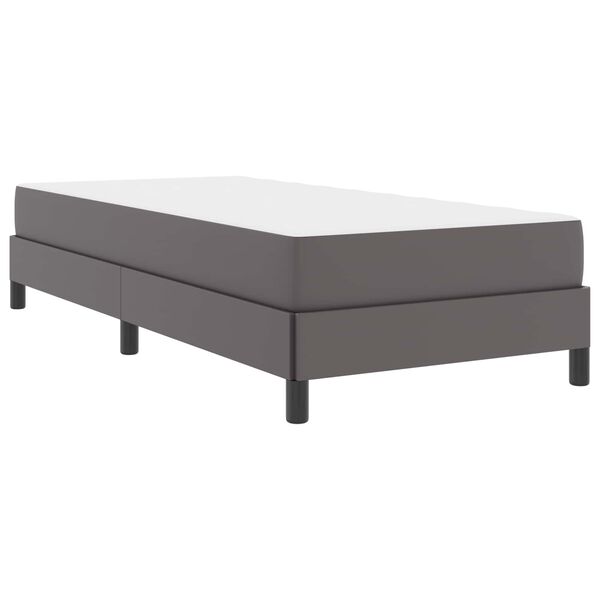 vidaXL Bed Frame with Mattress Grey 35.43 x 78.74 in Fabric