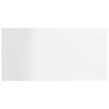 vidaXL Shelf Set of 4 High gloss white Engineered wood Simple Shelf