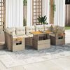 vidaXL Garden Sofa Set Beige