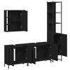 vidaXL Bathroom Cabinet Set Black