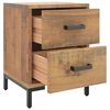 vidaXL Bedside Cabinet Set of 2 Brown