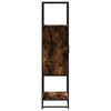 vidaXL Highboard Smoked Oak Engineered Wood, Metal Tall Highboard
