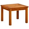 vidaXL Coffee Table Natural Wood Solid Acacia Wood 17.7x17.7 in Simple