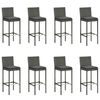 vidaXL Garden Bar Set Gray, Anthracite
